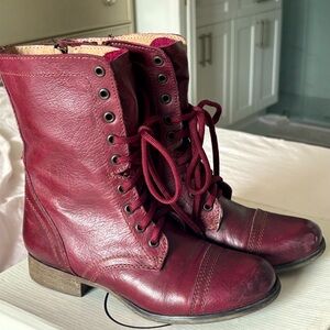 Steve Madden Troopa Boots Wine